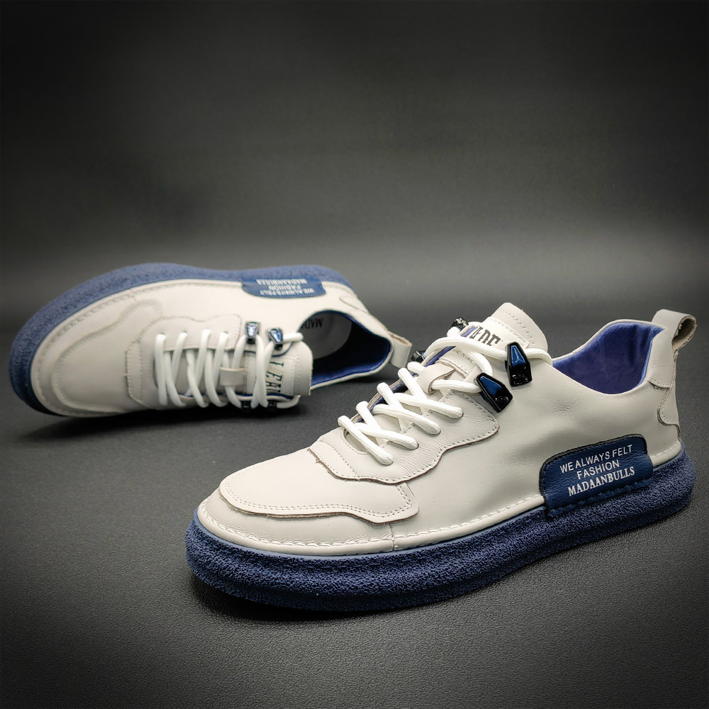 Board for oversized casual versatile leather flat shoes men's trendy brand