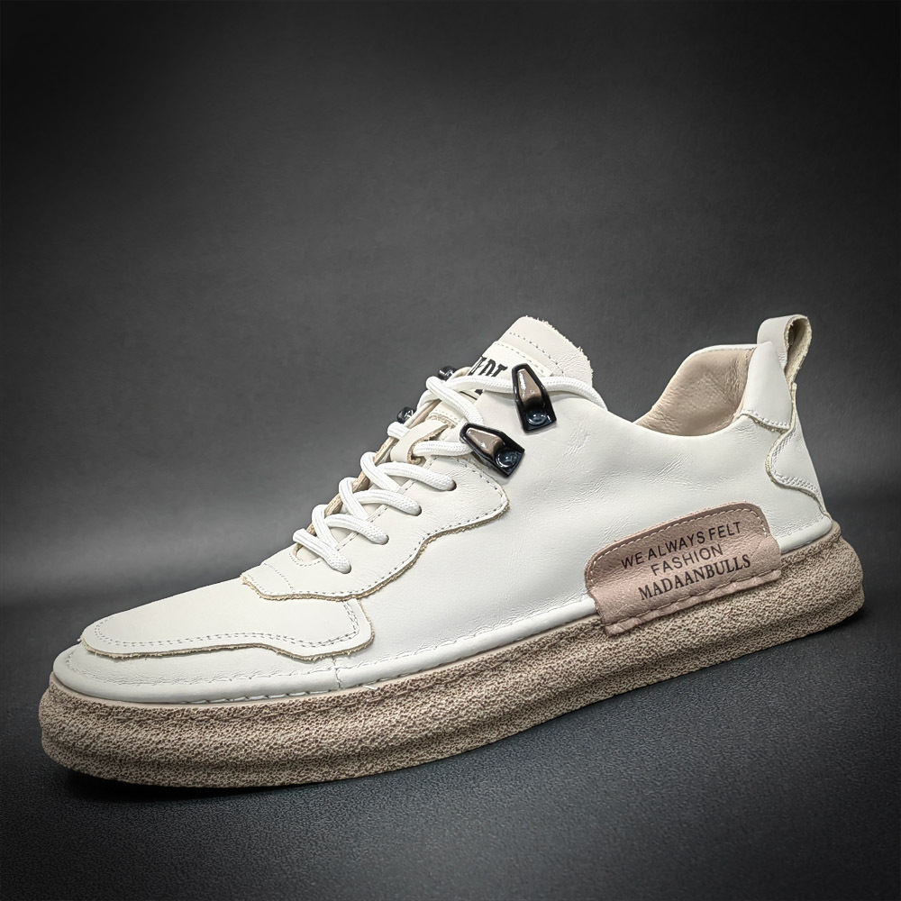Board for oversized casual versatile leather flat shoes men's trendy brand