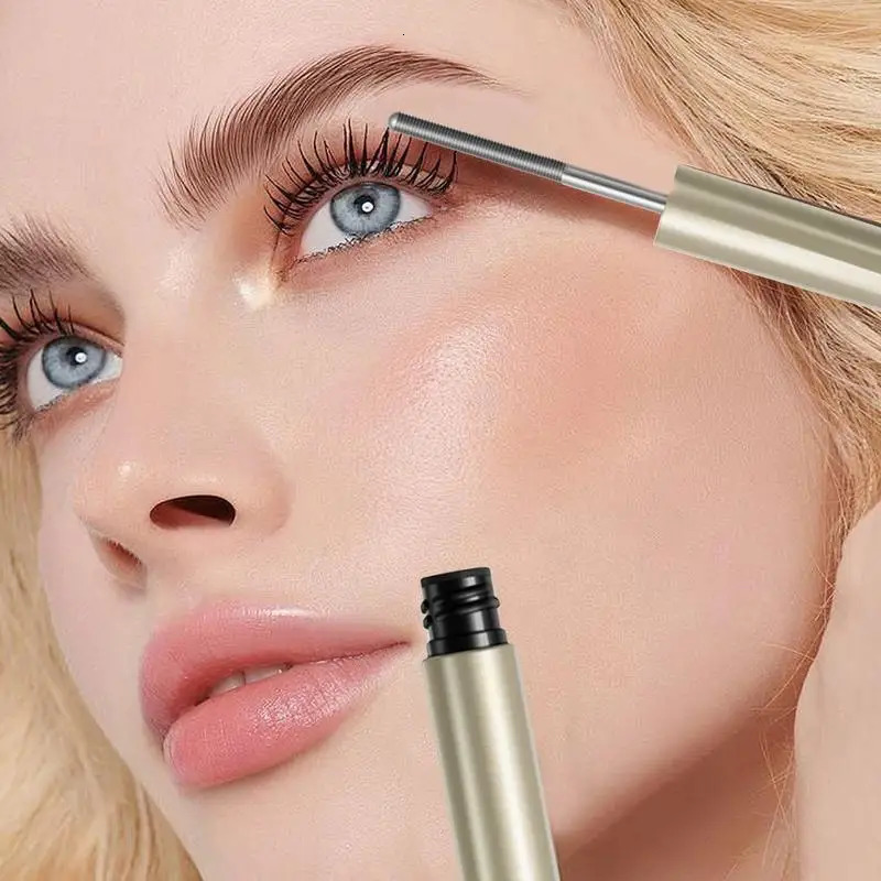 Metal Head Brush Mascara Curling Slim Thick Anti-Sweat Lasting Eye Cosmetics Tools Tube 240428
