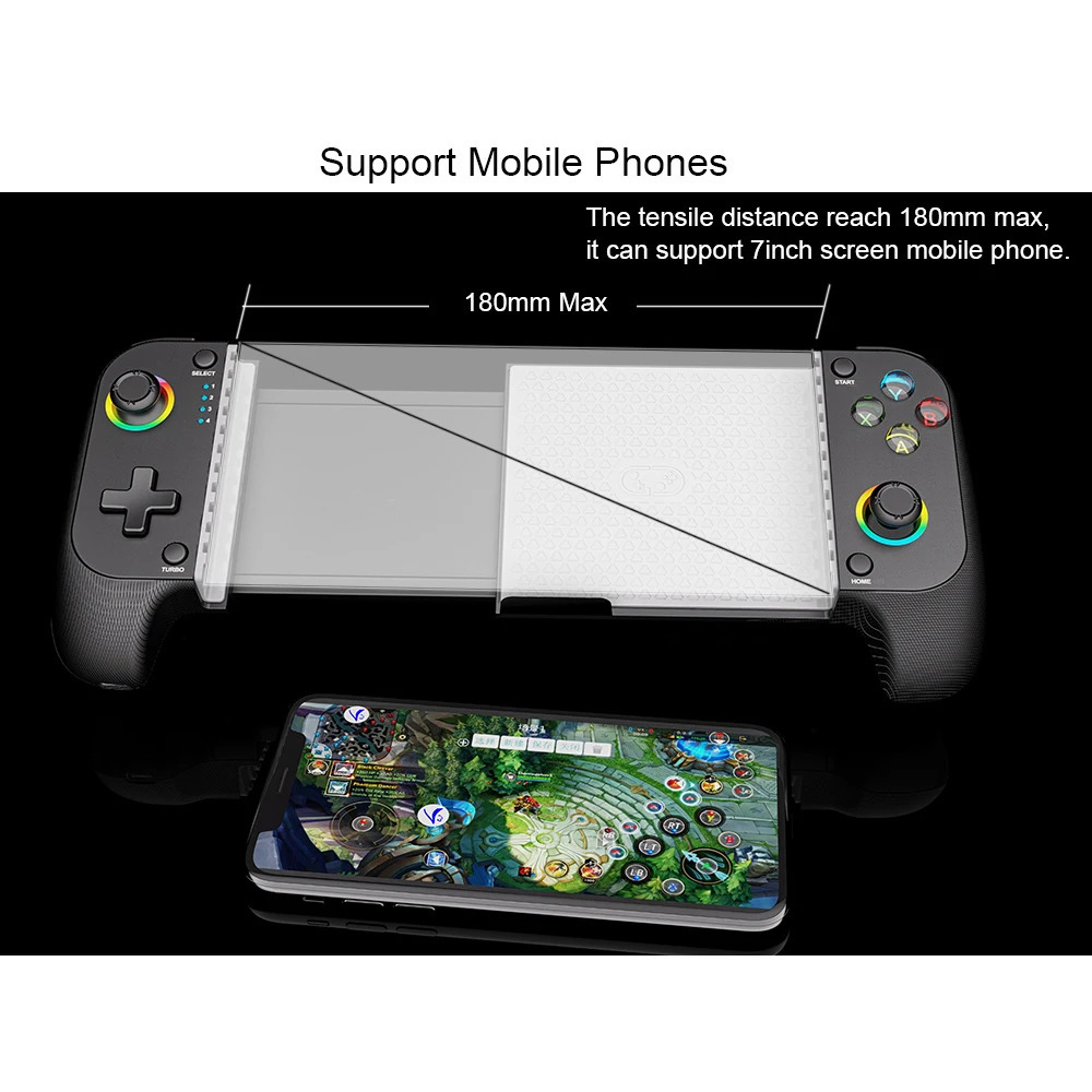 Mobile Game Controller for and Android with RGB LightSupport Play PS Remote Xbox Cloud More 240418