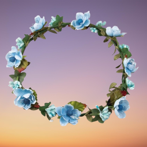 Beach Summer Flower Wreath Garland Crown Festival Wedding Bridal Bridesmaid Floral Headband BOHO Headdress Headpiece Hair Accessor