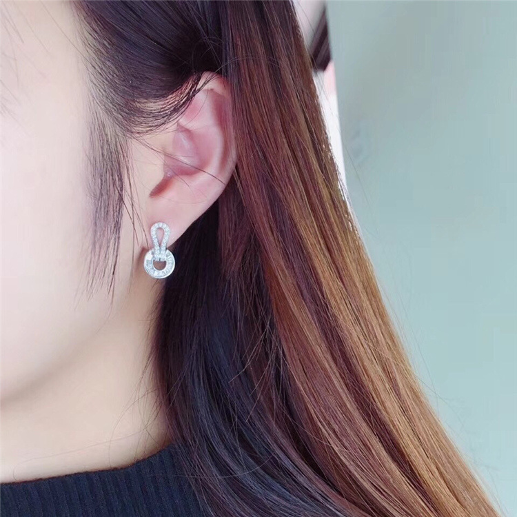 Ins Sparkling Stud Earring Drop Ship Luxury Jewelry 925 Sterling Silver T Princess Cut White Topaz CZ Diamond Gemstones Party Women Wedding Earring Gi
