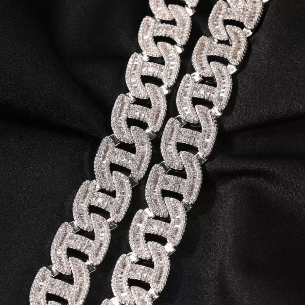 Customized 14mm Cuban Link Diamond Chain Best Quality Moissanite with Vvs Clarity Available in Yellow White Rose Gold