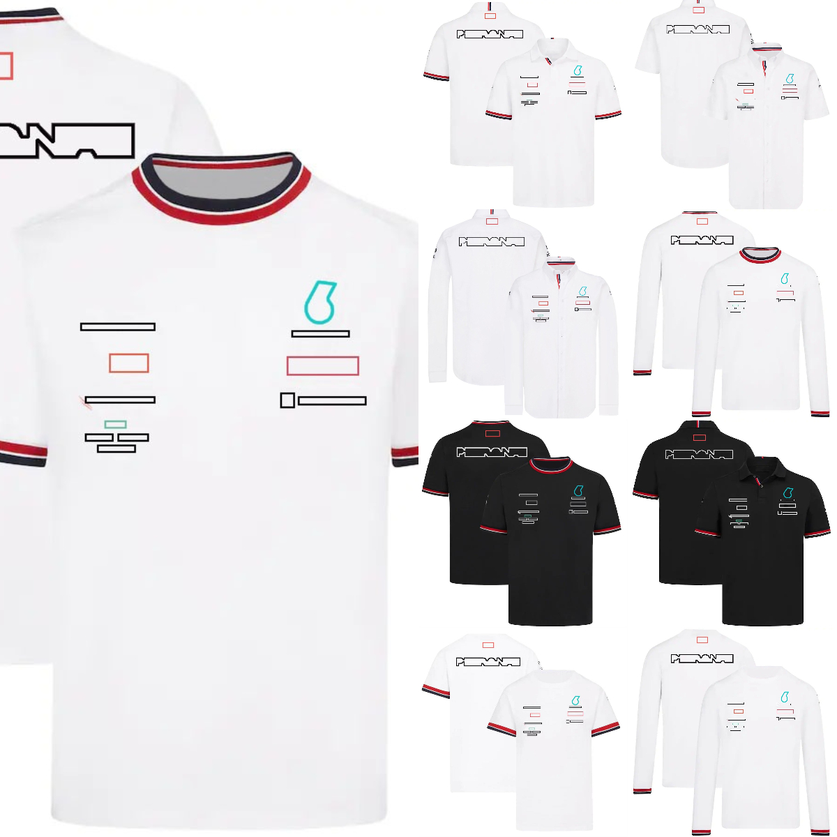 New F1 T-shirt Formula 1 Team Racing Polo Shirts T-shirt Summer Men's Race Sport Lapel Quick Dry T-shirts Jersey Same F1 Shirts