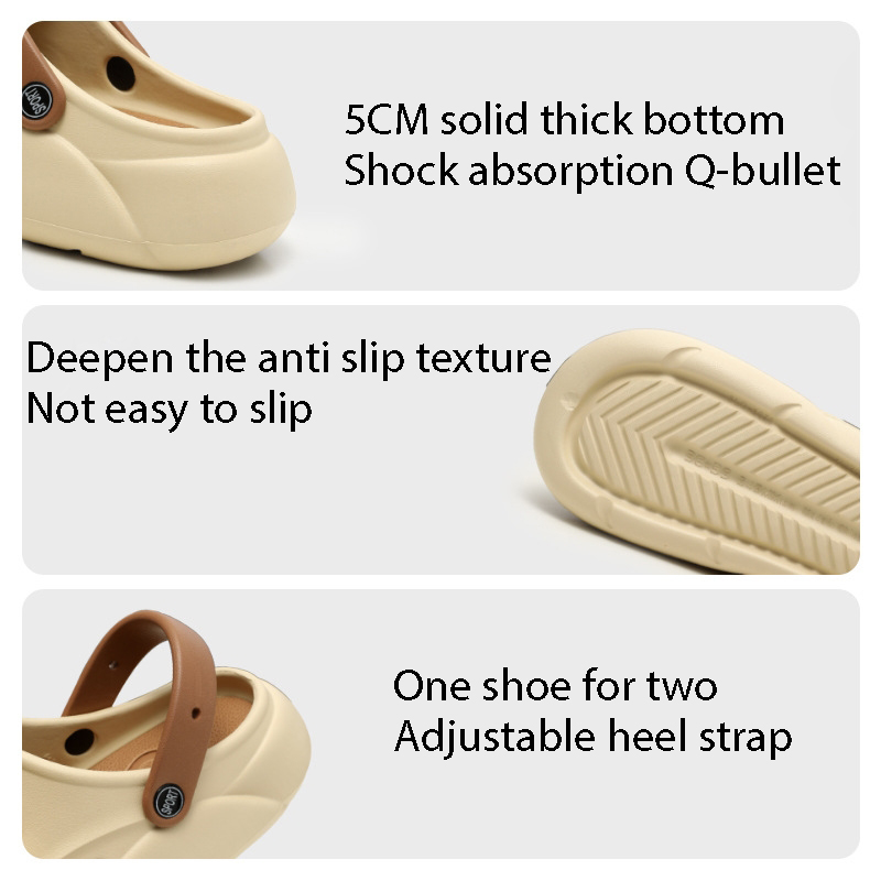 Anti Dongdong Home Women's Indoor slip and Odor Resistant Thick Sole Shoes for External Wear 2024 EVA Shit Feeg Slippers Lhshoe