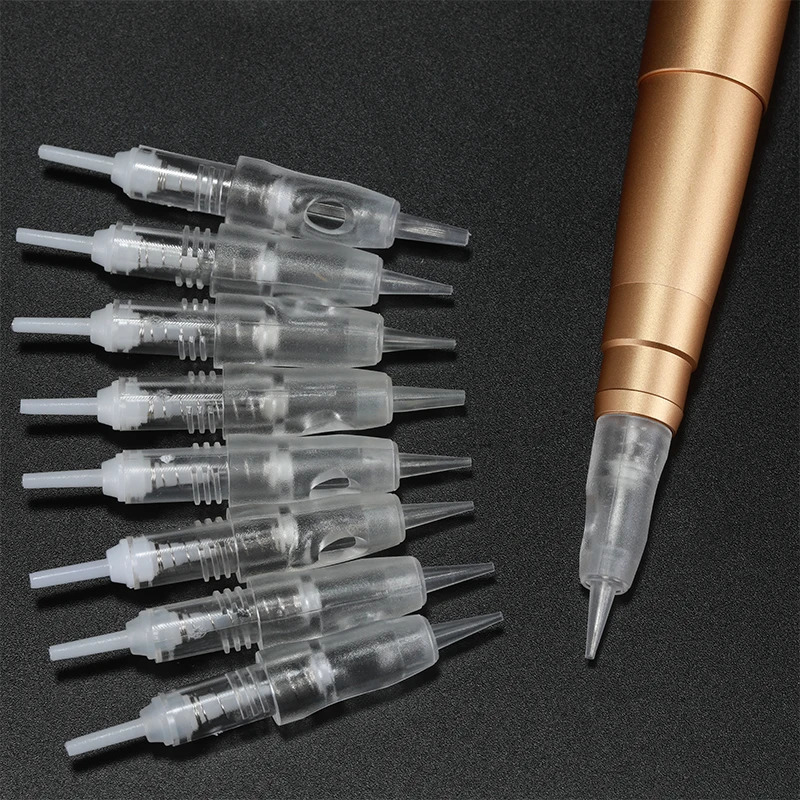 Disposable Tattoo Cartridge Needles for Eyebrow Lips 1R 2R 3R 3F 5F Sterilized Microblading Permanent Makeup Needles Accessories 240424