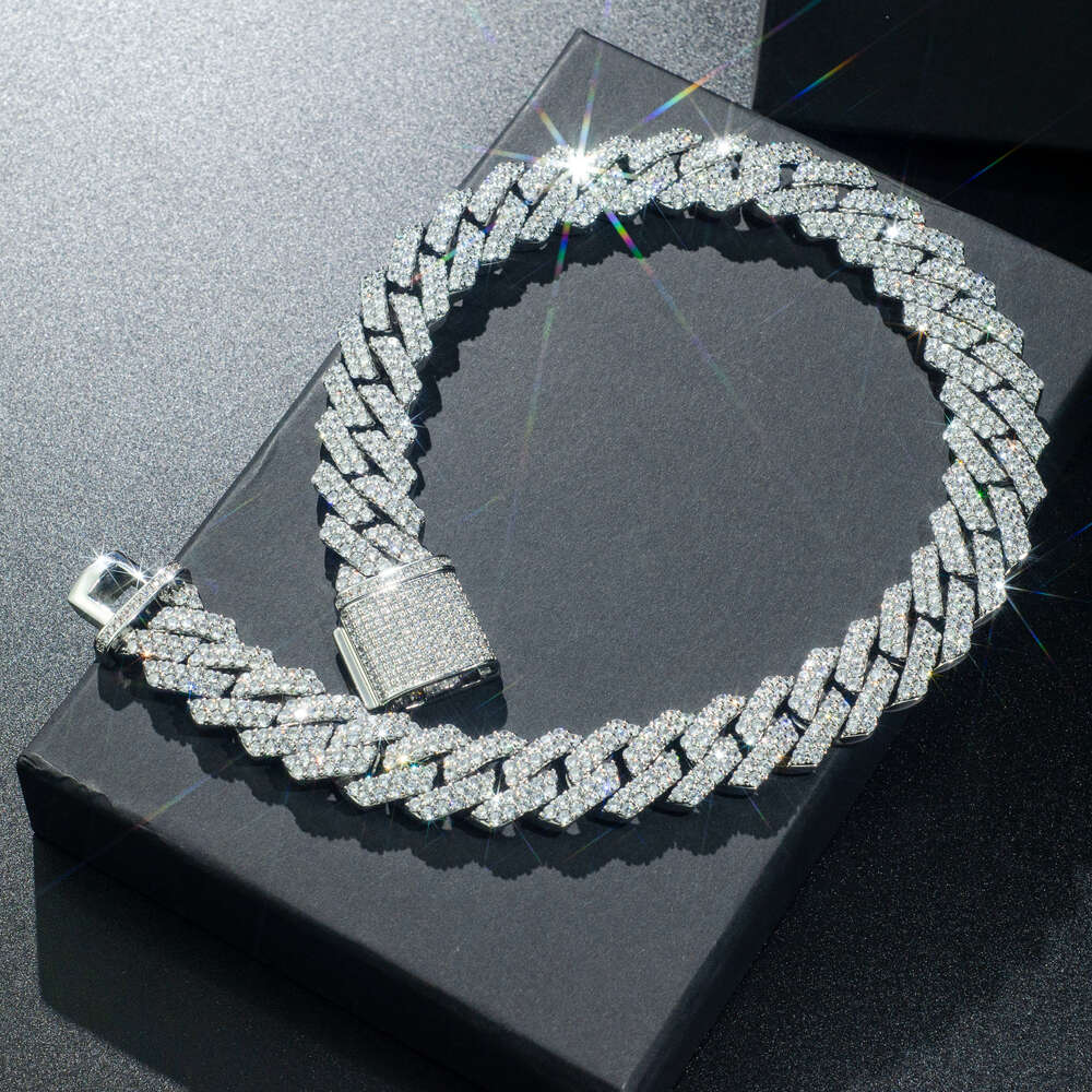 vvs moissanite cuban k pendant designer for men Fine jewelry pass dia tester iced out Miami14mm chain necklace Sterg Sier necklaces