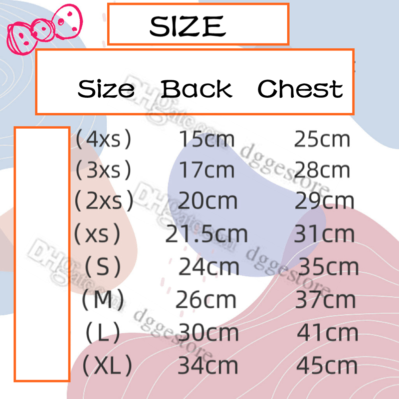 Shirt Puppy Skirt Cute Doggie Dress Summer Clothes Dog Apparel for Small Dogs and Cats Tiny Teacup Poodle 7 Color Wholesale XXXS Y118