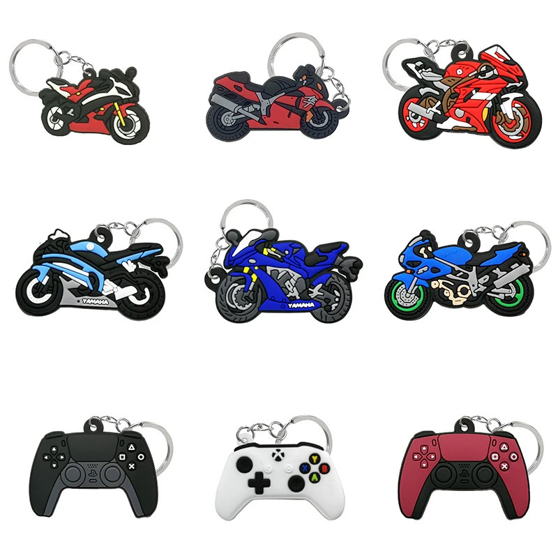 20PCS/Set Game Series Keychain Game Character Controller Keyring Fashion Car Key Accessory Kids Favor Birthday Key Gift Souvenir 240504