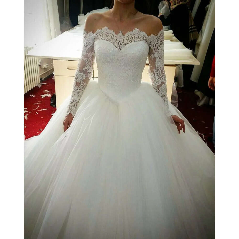 Strapless Custom Gowns Mermaid Picture Bridal Real Made Applique Race Floor Length Wedding Dresses Court Train Satin Ruched Tulle Beach Vestido De Noi