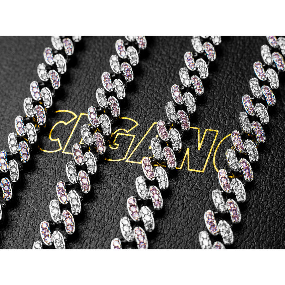 Beautiful Cool Cuban Chain Exquisite Moissanite Sterling Silver 925 Custom Hip Hop Cuban Necklace