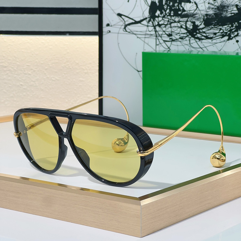 Designer Pilot Sunglasses 1273 1274 Womens And Mens Fashionable Yellow lens Luxury sunglasses Radiation Protection UV400 Fashion Glasses