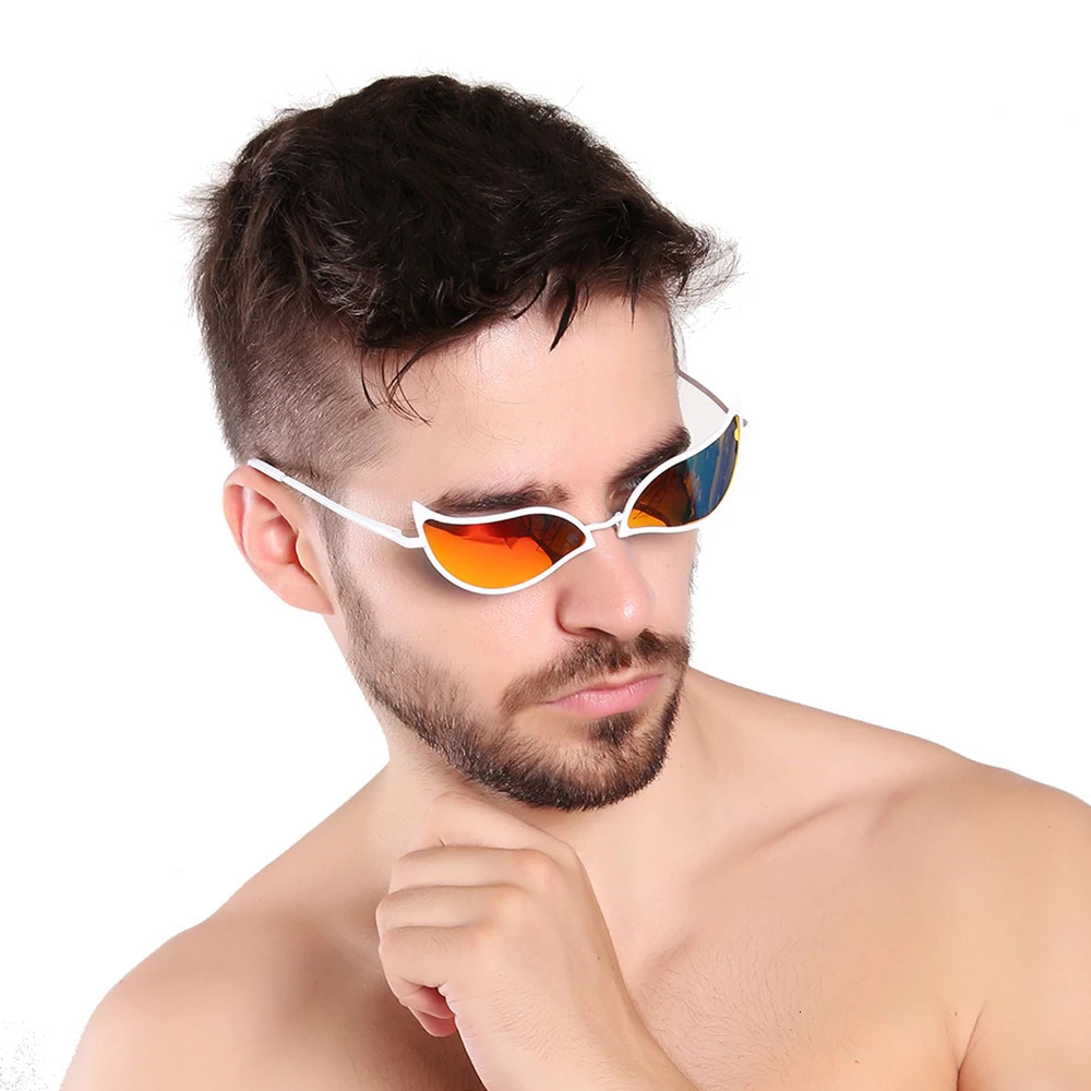 One Piece Donquixote Doflamingo Cat Eye Sunglasses for Men Women Fashion Vintage Funny Cosplay Alloy Sun Glasses Unisex Eyewear 240423