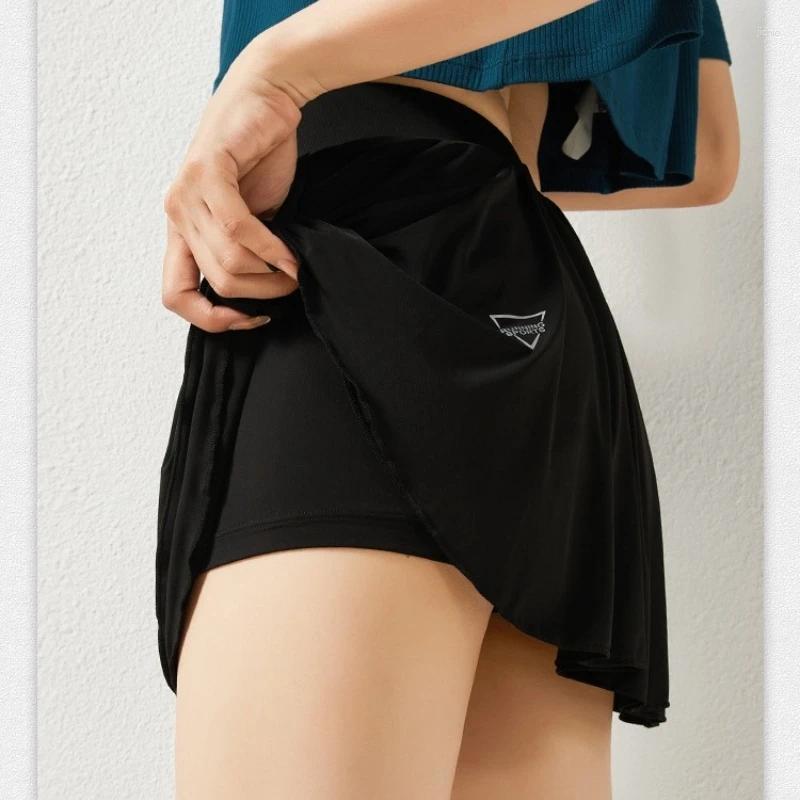 Active Shorts Women Sport 2 In 1 Running Quick Dry Elasticity Double Layer Yoga With Phone Pocket For Fitness Training