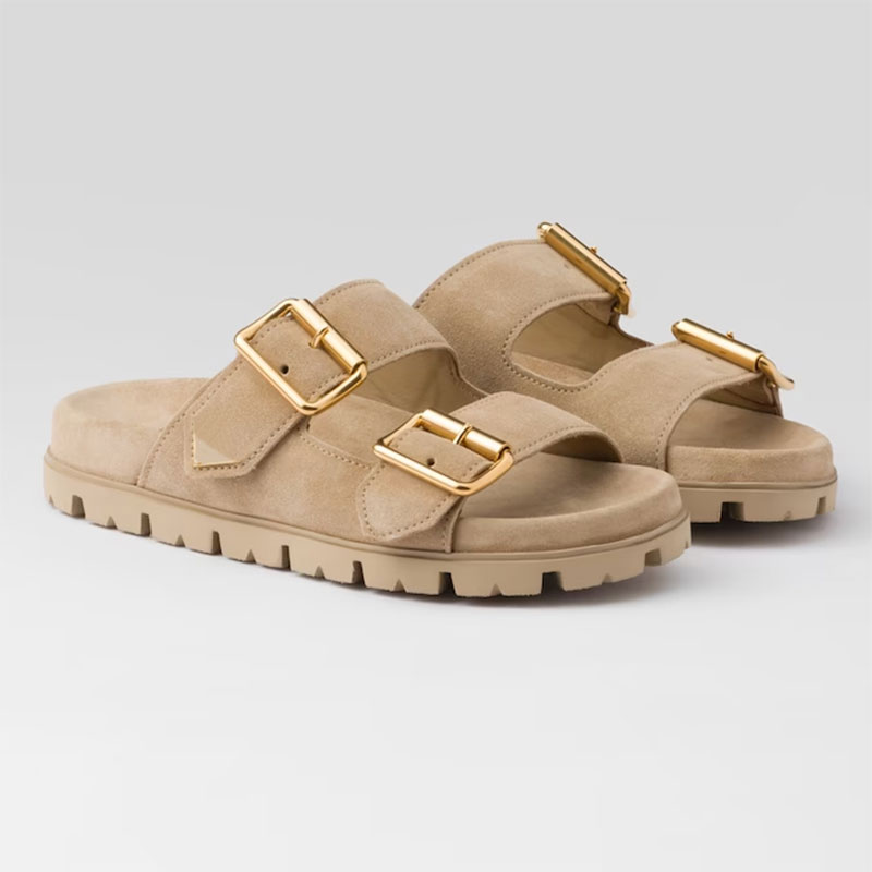 Designer Sandals Women Slides Slipper Designer Shoes Flat Comfort Mule Seabeach Sliders Summer Slide Slippers Suede Leather Rubber Pool Luxury Outdoors Sandale