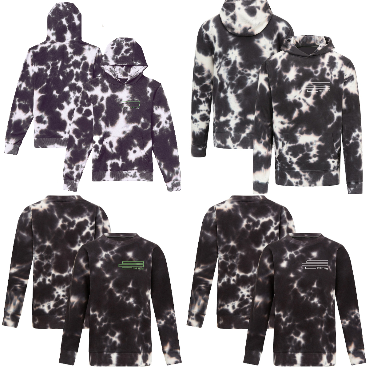 2023 New F1 Tie Dye Formula 1 Racing Sports Fashion Oversized Hoodie Men's Women's Team Casual Hooded Sweatshirt Sweat Custom free shipping