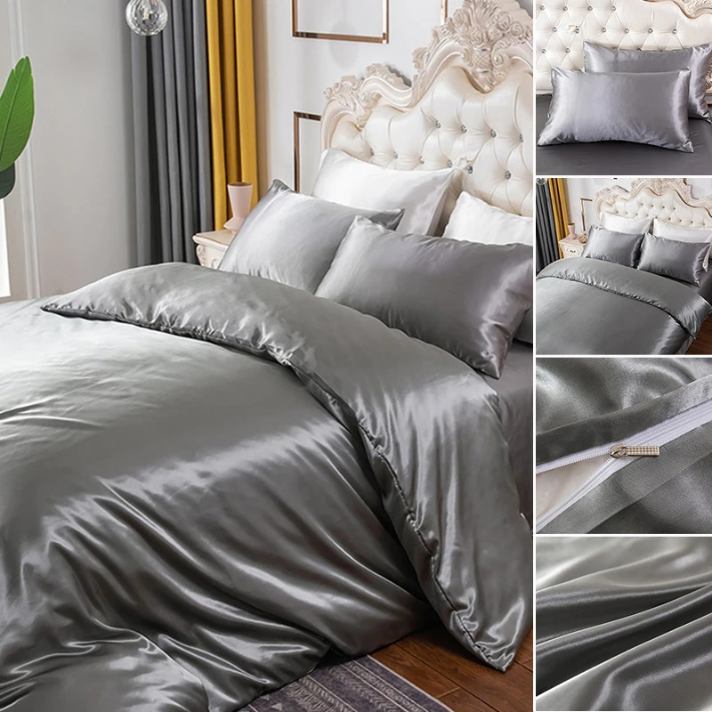23pcs Duvet Cover Set Silky Soft Comforter Textured Quilt with Zipper Closure NO 240506