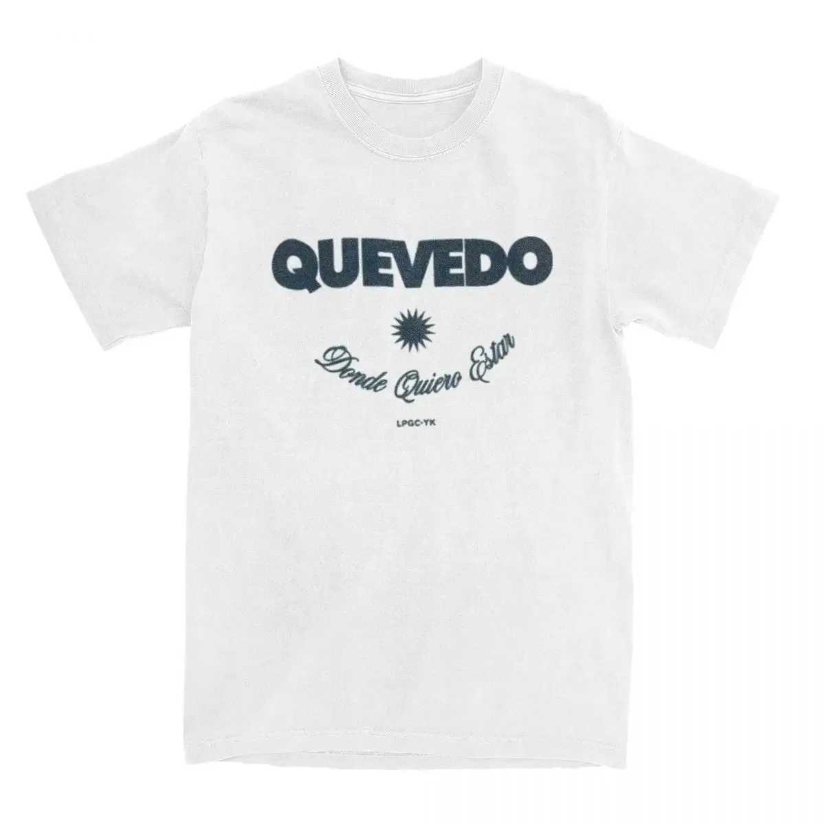 Men's T-Shirts Vintage Quevedo Album T-Shirts for Men Women O Neck 100% Cotton Donde Quiero Estar Short Slve Ts Oversized Clothes T240505