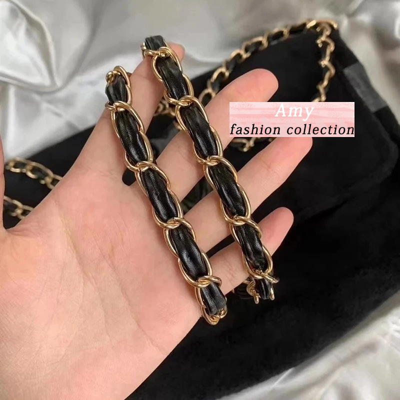 30X7X20CM Classic fashion large capacity storage bags chain oblique satchel towel veet shoulder bag simple handbag