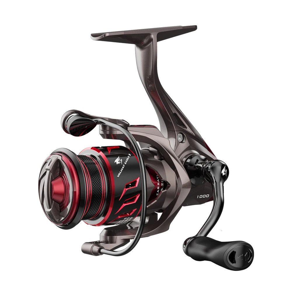 KastKing Valiant Eagle II Spin Finesse System Spinning Reel 45KG Max Drag 7BB1RB 52 1 Gear Ratio 143g Weight Fishing 240506