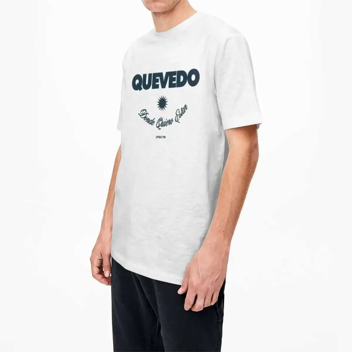 Men's T-Shirts Vintage Quevedo Album T-Shirts for Men Women O Neck 100% Cotton Donde Quiero Estar Short Slve Ts Oversized Clothes T240505