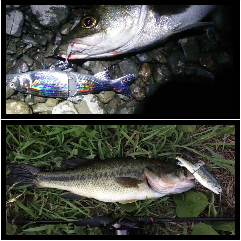 2 section glider bait mult jointed fishing lure good quality swimbait for saltwater hardlure 240506