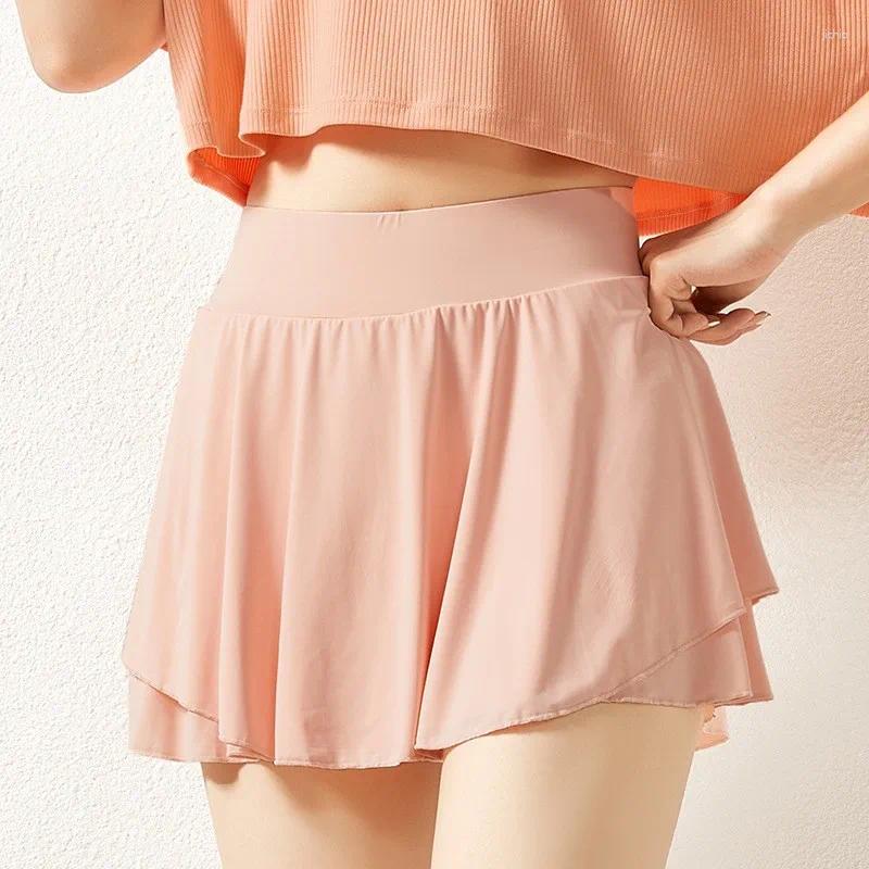 Active Shorts Women Sport 2 In 1 Running Quick Dry Elasticity Double Layer Yoga With Phone Pocket For Fitness Training