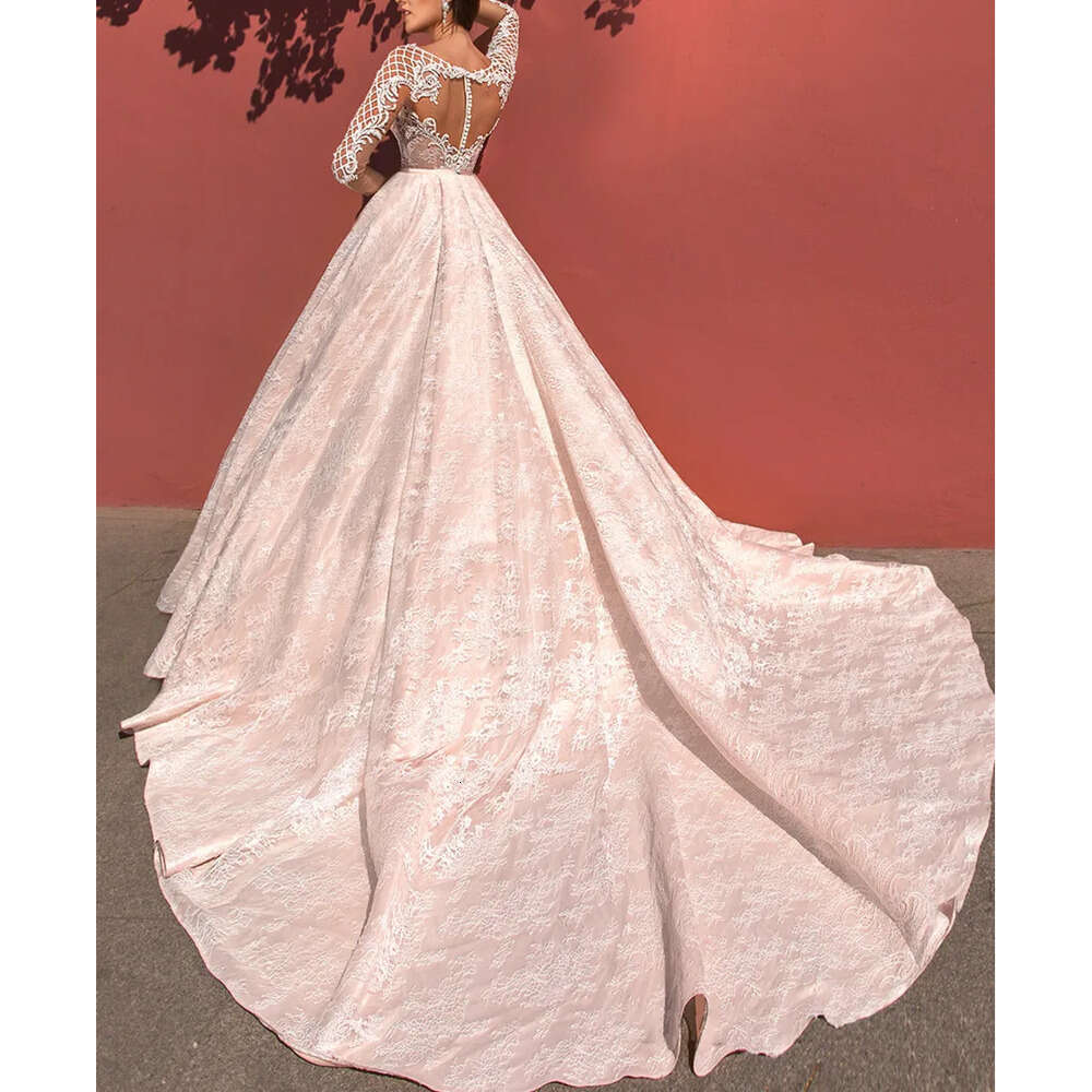 Dress Prom 202 Formal Lace Party Applique Pageant Wear Sheath Sleeve-Less Evening Dresses Sexy V Neck See Through Es Lz0304