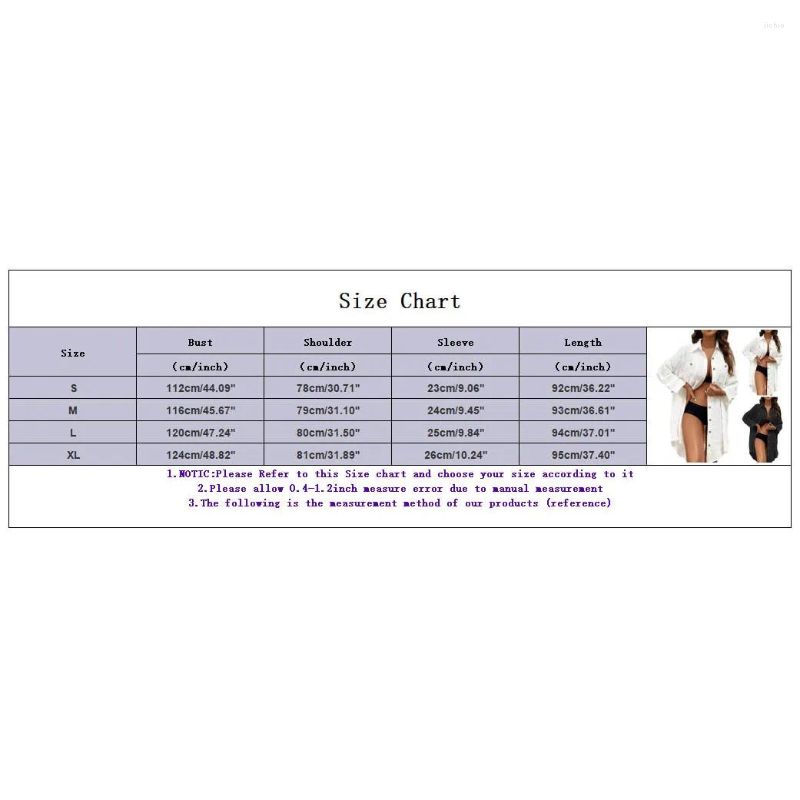 Fashion Summer Womens Shirt Swimsuit Cover Up Long Sleeve Cardigan Solid Colour Loose Casual Button Blouse