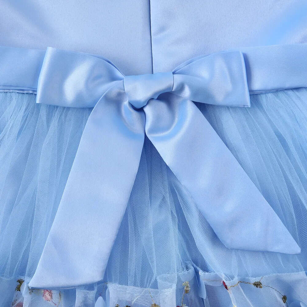 Designer Kids' Formal 2019 Flower Girl Dresses 3D Floral Applique Handmade Flowers Jewel Embroidery Princess Birthday Pageant Party Gown s