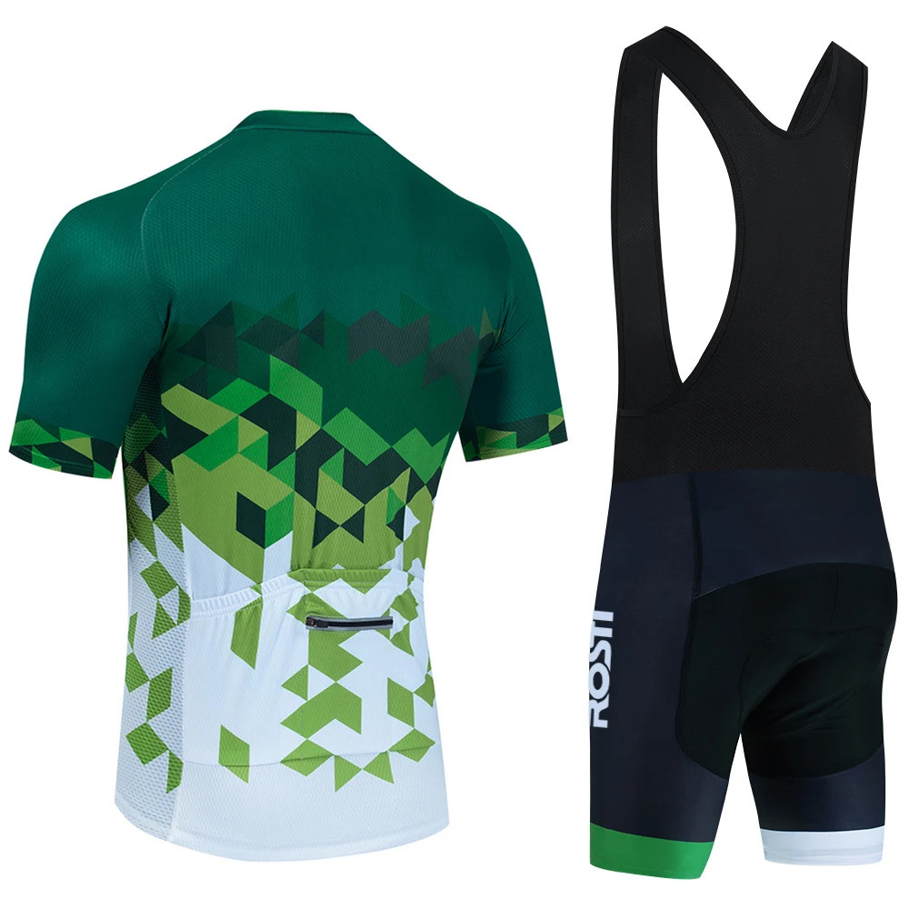 Tour ROSTI Bike Jersey Cycling Team Pants Set Men Women Ropa Ciclismo Quick Dry Pro Bicycle Maillot Clothing 240506