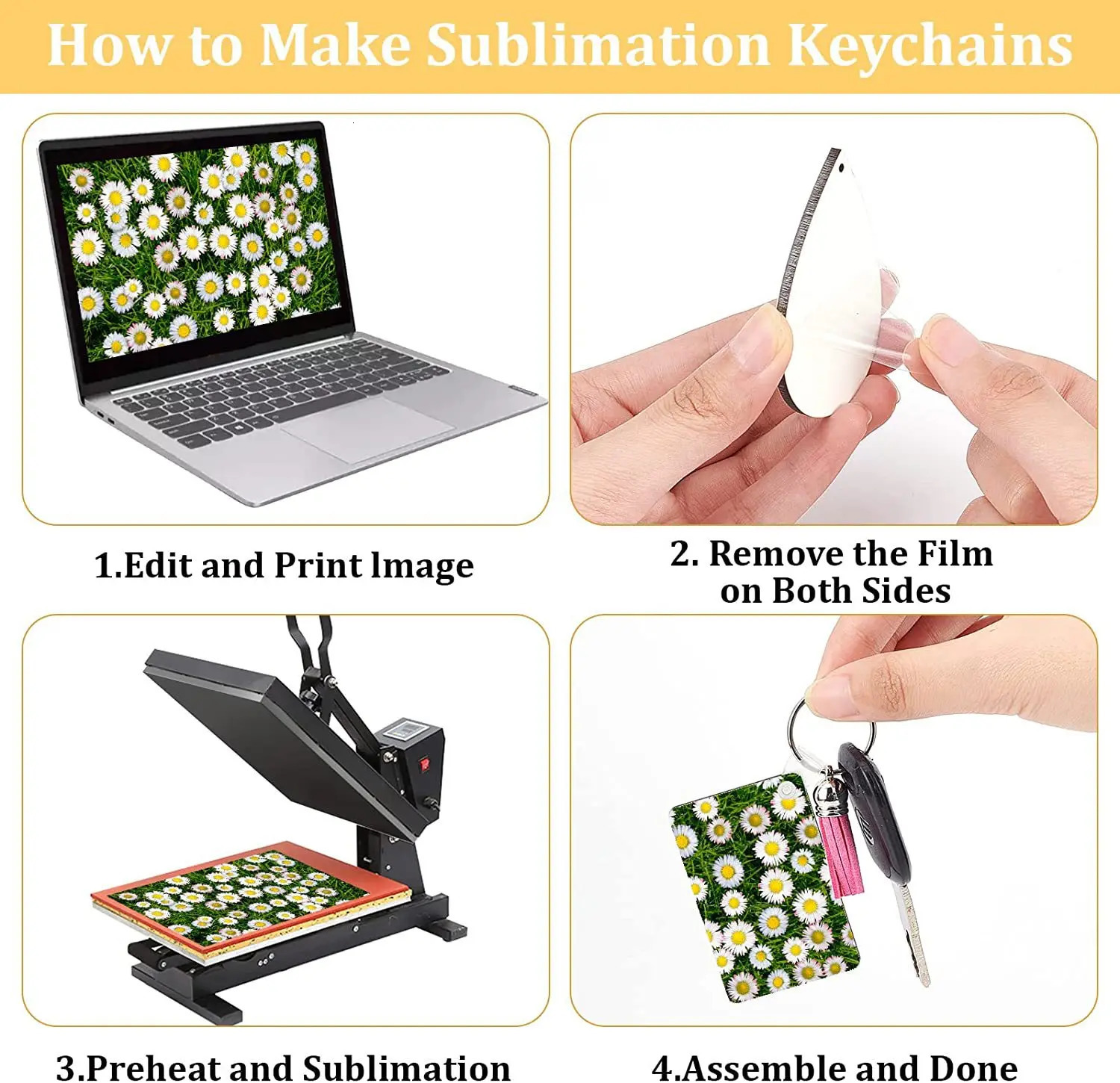 38Pcs/Set Sublimation Blanks Products Set DIY Blank Keychain With Makeup Bags Heat Transfer Keychain Set 240504