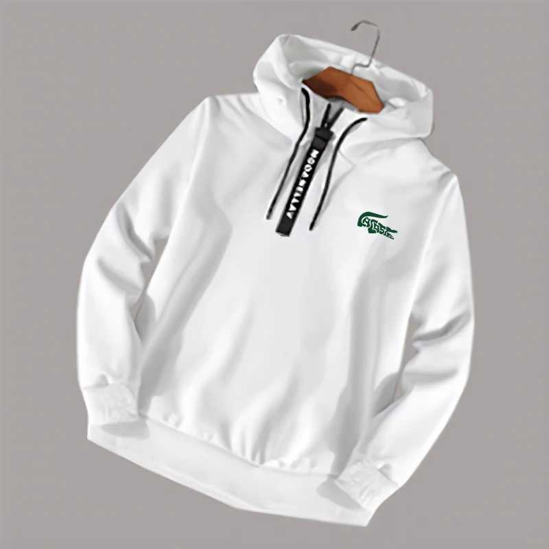 Men's Hoodies Sweatshirts 2024 Mens Tracksuit High Quality Half Zip Hoodie Sweatshirt Casual Daily Boys Versatile Hoodie Gym Jogger Mens Clothing
