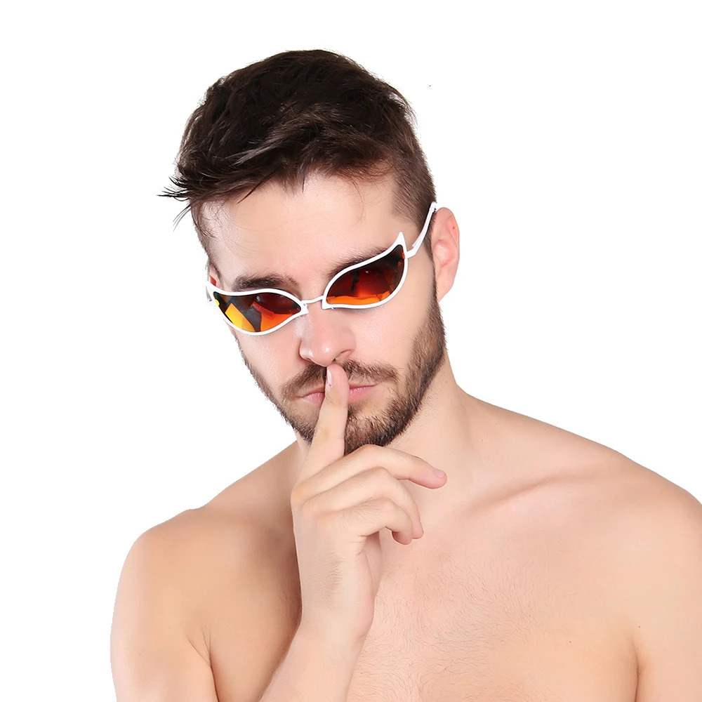 One Piece Donquixote Doflamingo Cat Eye Sunglasses for Men Women Fashion Vintage Funny Cosplay Alloy Sun Glasses Unisex Eyewear 240423
