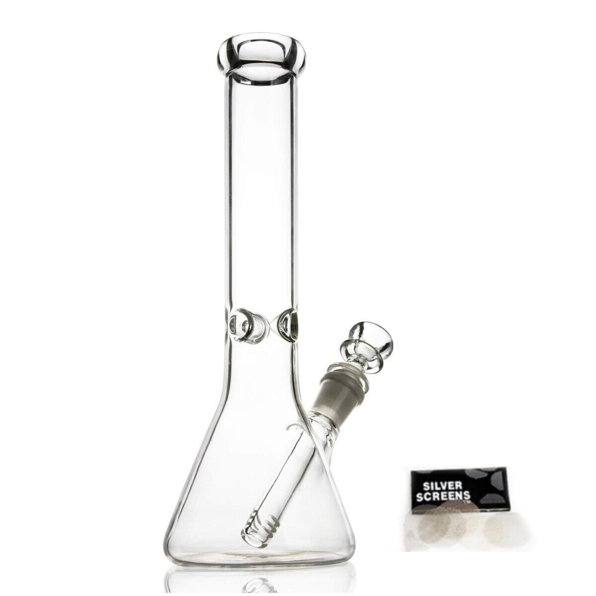 10.2 inch Glass Bong Smoking Hookah Water Pipe Heavy Beaker Smoking Clear Bowl Glass Pipe