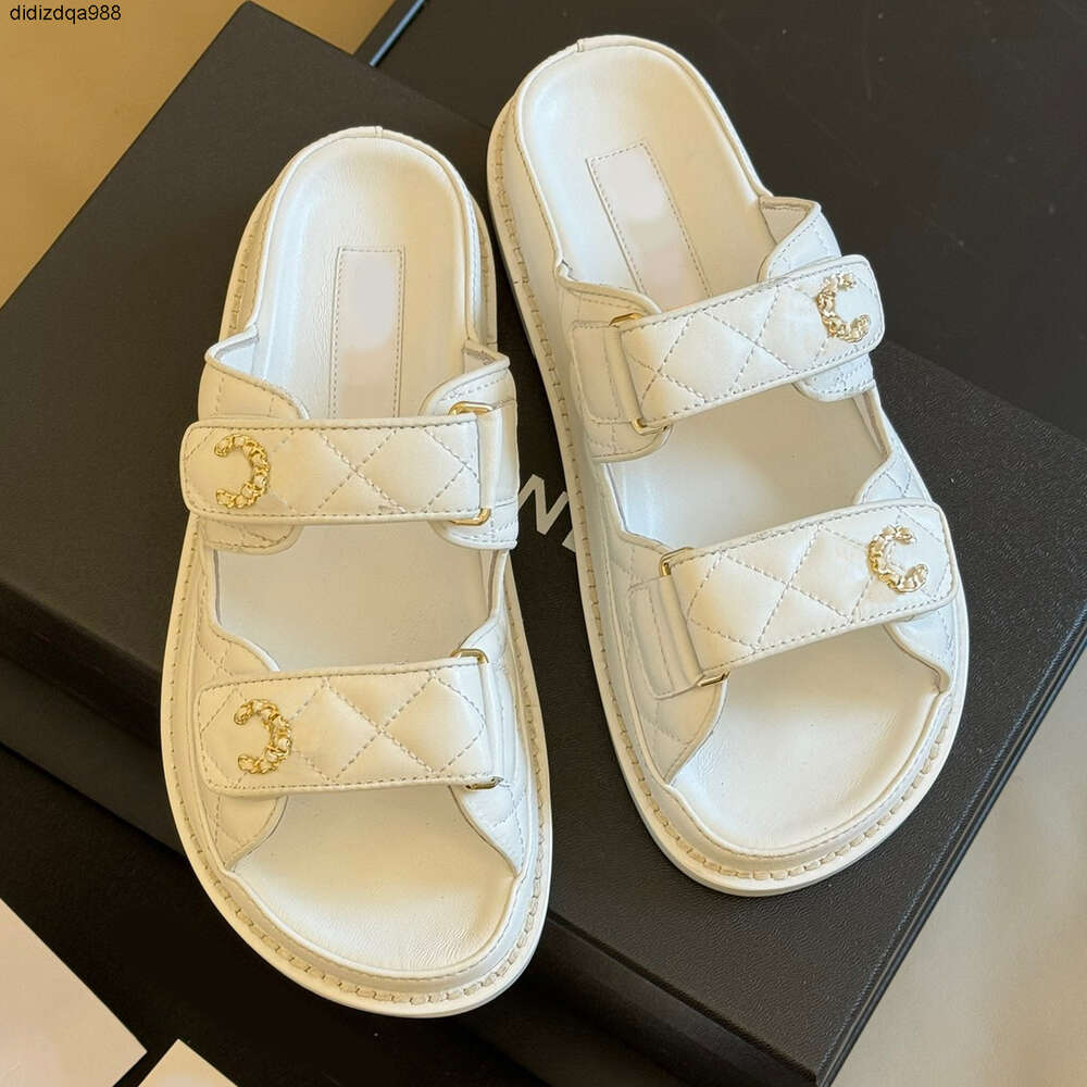 Designer sandals famous women slides sandale flatform slipper sliders shoes bottom flip flops summer casual beach sandal real leather top quality VIP