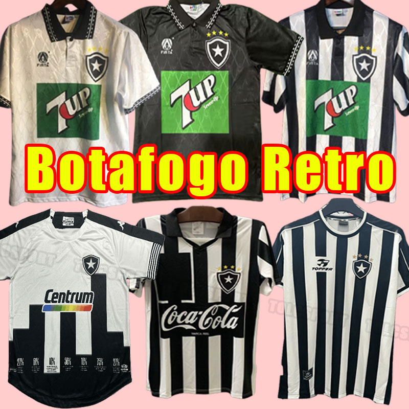1994 1995 Botafogo FR Retro Soccer Jerseys Home Black White Away 3rd Football Shirt 1996 1992 95 96 92 classic 1999 2000