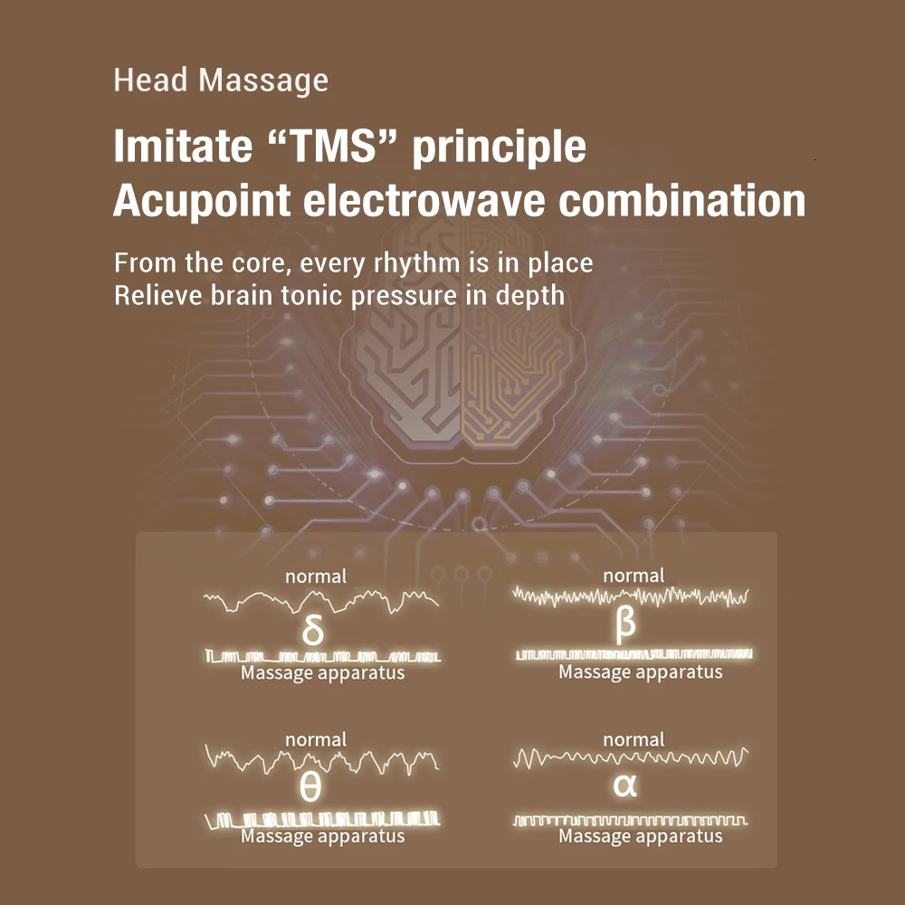 12 Claw Scalp Massager Acupoint Electrowave Headache Relief Cap Wireless Electric Vibration Physiotherapy Head Masssager Octopus 240430