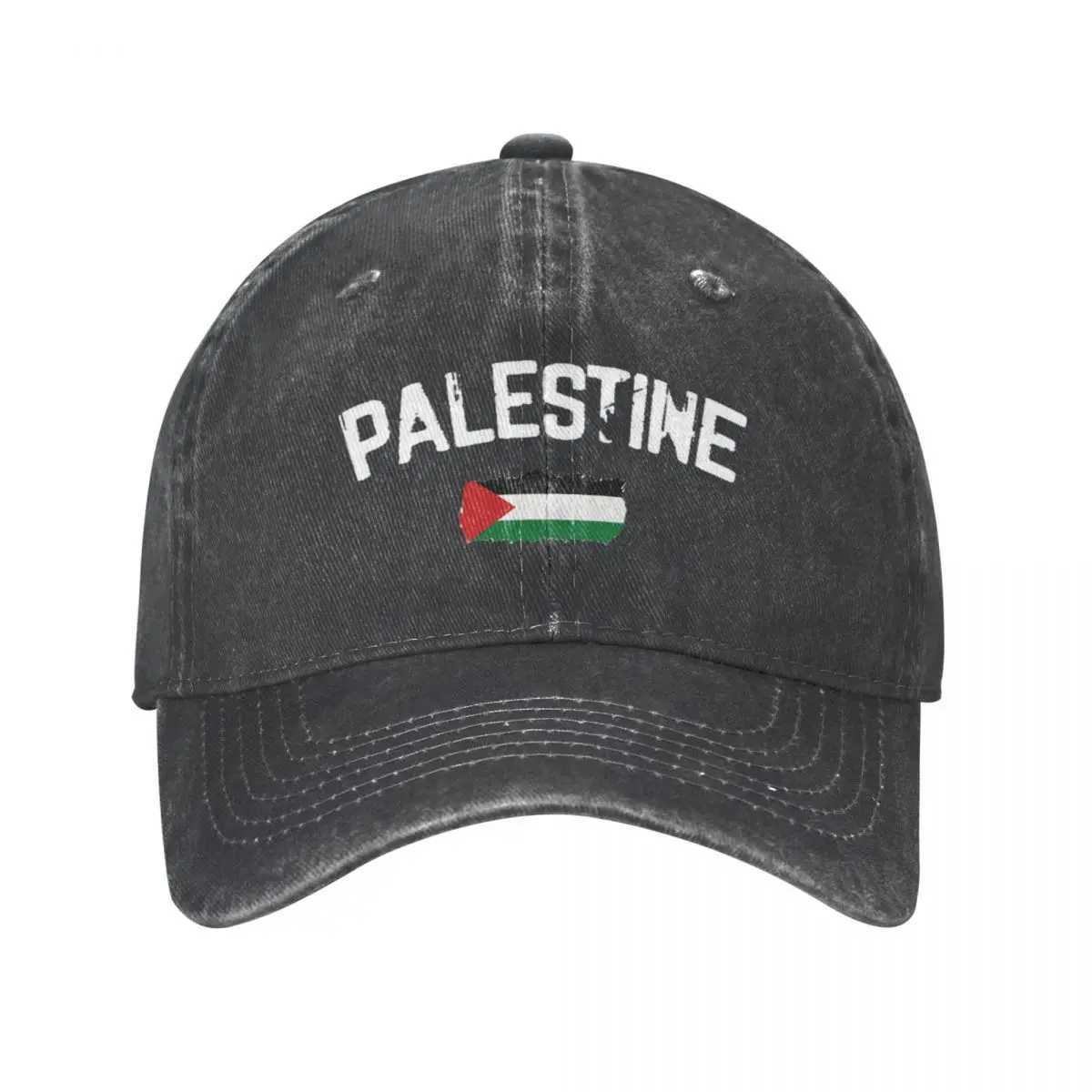 Ball Caps Palestine Flag Baseball Hat Classic Distressed Cotton Headwear Unisex Outdoor Adjustable Hat H240504