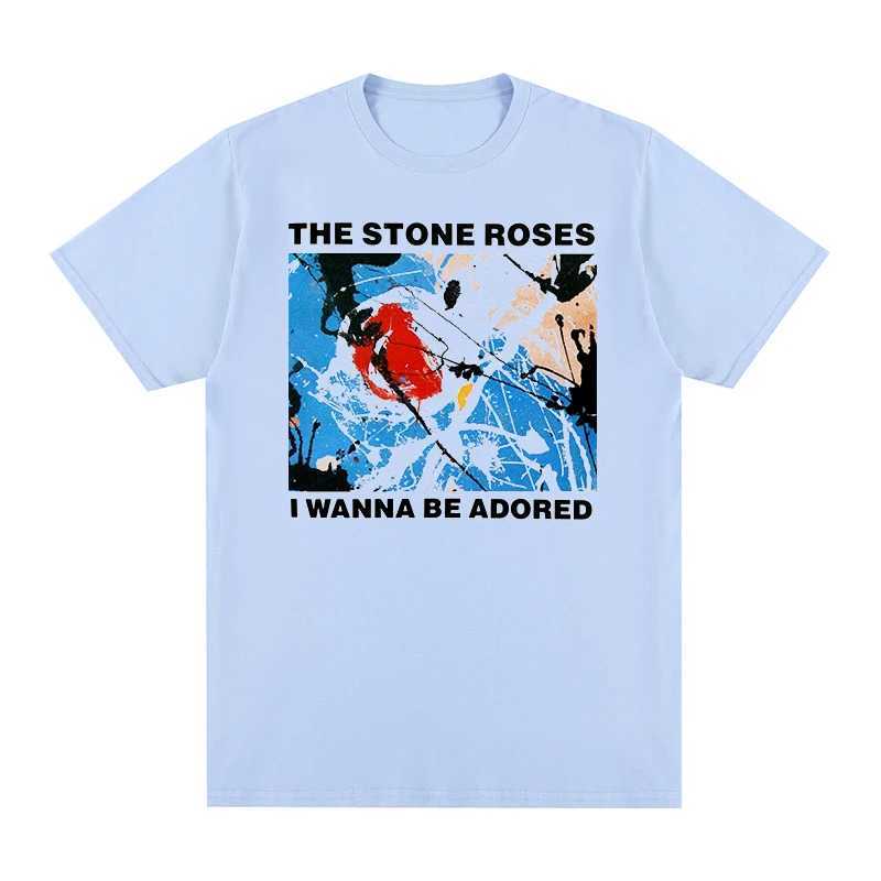 Men's T-Shirts The Stone Roses T-shirt Wanna Be Adored Cotton Men T-shirt New TEE TSHIRT Womens Top Unisex J240506