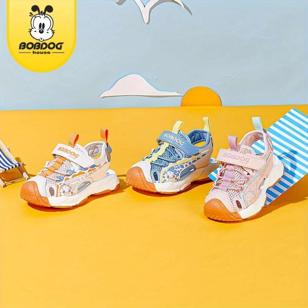 BOBDOG House Fashion design Unisex Kid's Close Toe Breathable Sandals Comfy Durable Beach Water Shoes for Boy's & Girl's Outdoor Activi