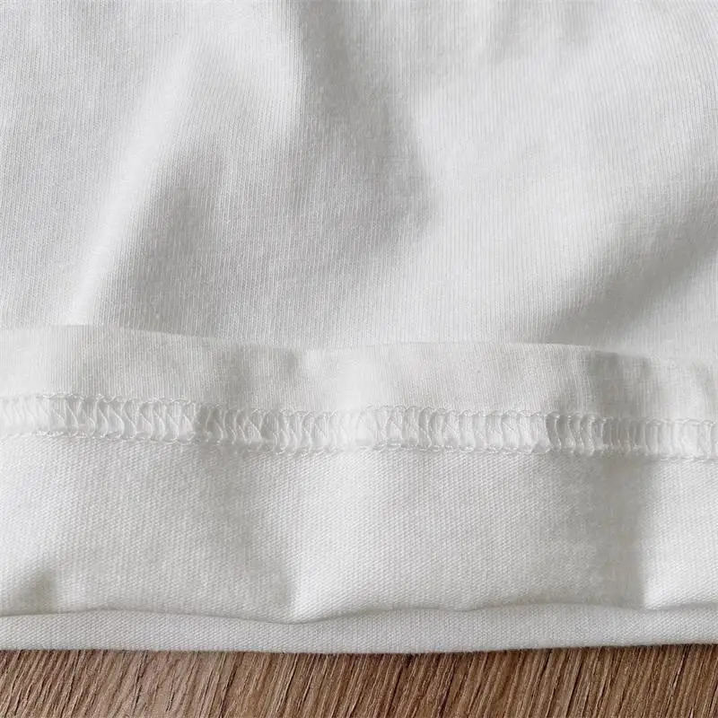 2024 Summer Boy Children Patch Hip Hop Short Sleeves T-shirt Girl Baby Loose Casual Tops Kid Cotton Tees Fashion Toddler Clothes 240506
