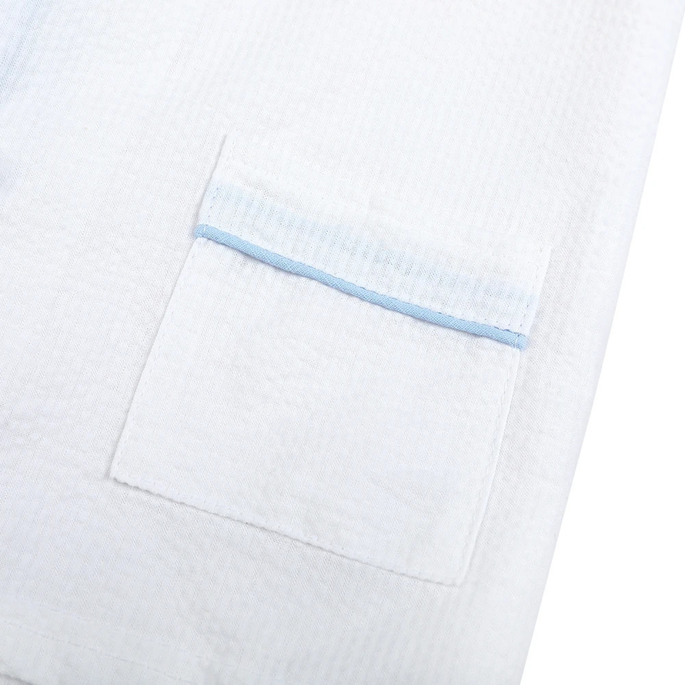 Wholesale 100% Cotton White Baby Clothes Toddler Boys Girls Pajamas Sets Sleepwear 2024 Summer Sibling Outfits Kids Pyjamas 240506
