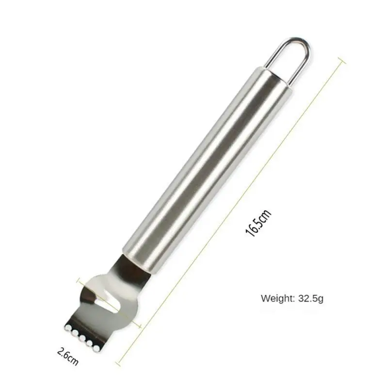 1 PC Lemon Orange Fruit Citrus Zester Peeler Kitchen Bar Craft Stainless Steel Knife Peeg Tools 0507