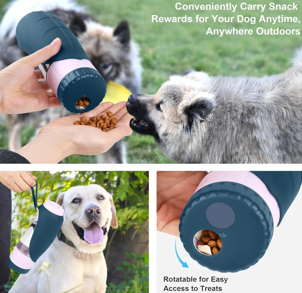 Convenient Portable Water Bottle Dispenser for Travel and Outdoor Activities - Leak Proof Dog Breeds Includes Drinking 240419 Free shipping