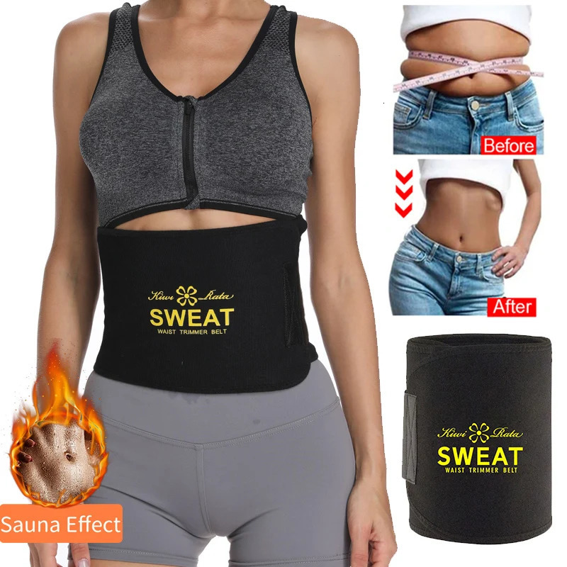 Waist Trimmer Belt Slim Men Body Shaper Cinchers Tummy Control Neoprene Sweat Wrap for Stomach and Back Lumbar Support 240506