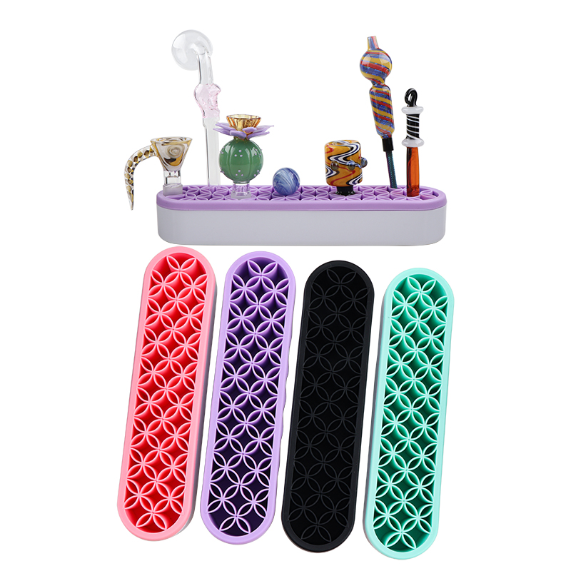 Silicone Makeup Brush/Smoking Accessories Organizer Storage Box Lipstick Toothbrush Pencil Cosmetic Brush Holder Stand Multifunctional Make Up Tool