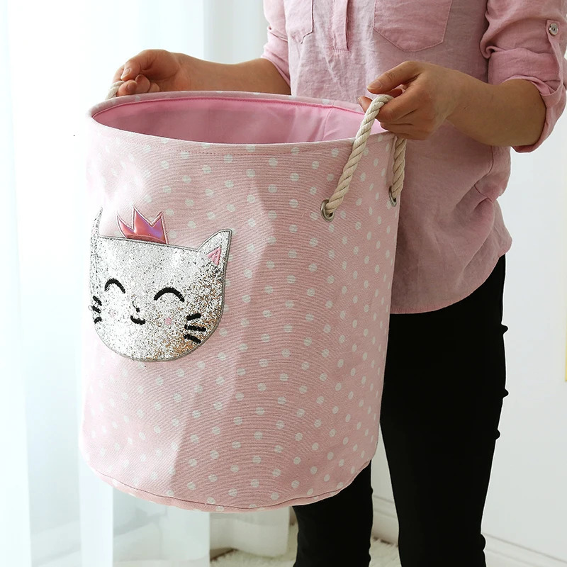Foldable laundry basket for childrens dirty clothes baby toys canvas Wasland large storage room Hamper childrens and baby home organizer 240426