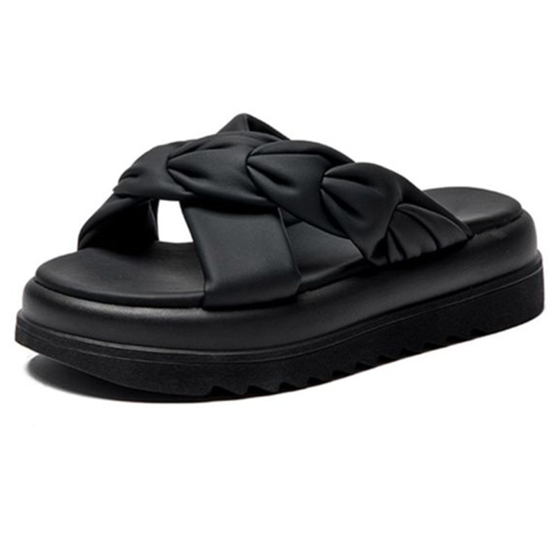 shoes New spring 2024 beach thick soled slippers casual and fashionable sandals for outdoor wear Lhshoe sals