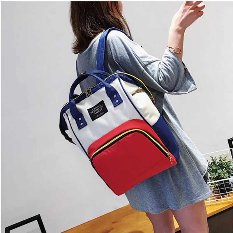 Diaper Bags Mummy diaper bag Large capacity multi-function fashionable and durable mother and baby bag Mummy backpack Y250227RM15